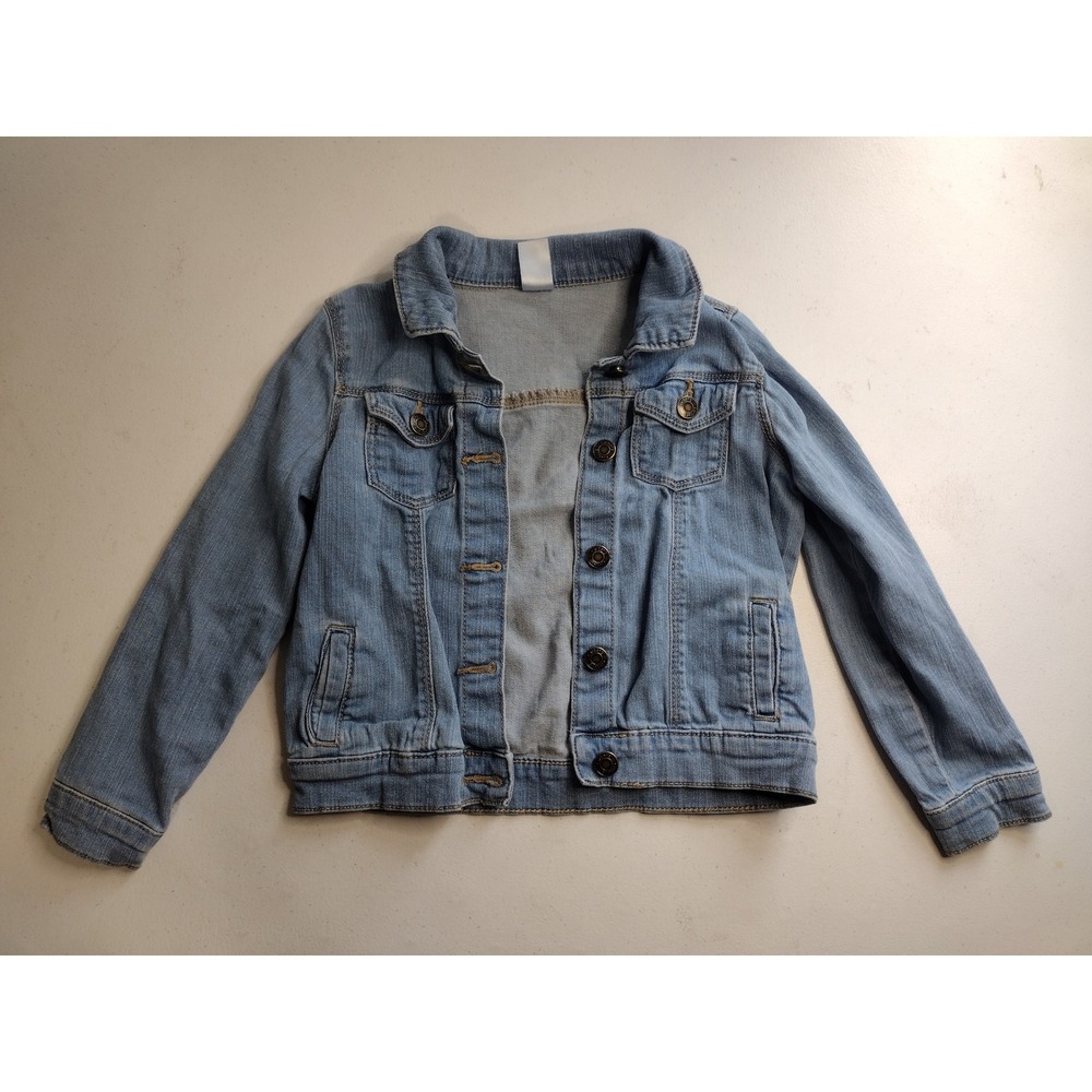 Carters Kid Girls Light Wash Denim Trucker Jacket‎ Blue Size 6/6x Jean Jacket